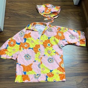 Zara cover up + matching hat